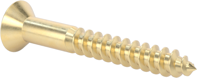 Ahşap için Phillips Oval Başlı Vidalar, Pirinç, 10 Numaralı Boyut, 1-1/2" Uzunluk