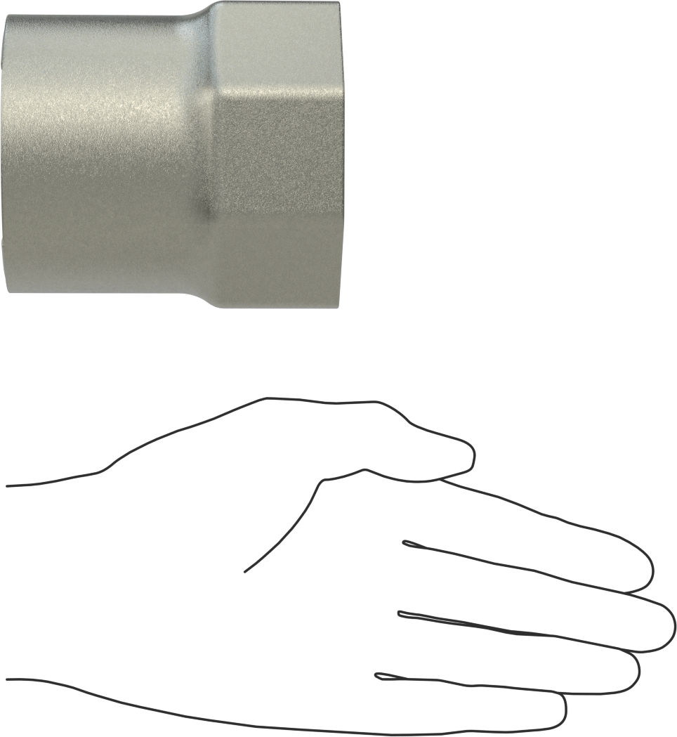 8 Uçlu Soket, 3/4" Kare Tahrik Boyutu, 2-7/8" Boyut