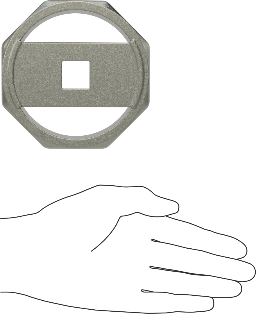 8 Uçlu Soket, 3/4" Kare Tahrik Boyutu, 3-3/4" Boyut