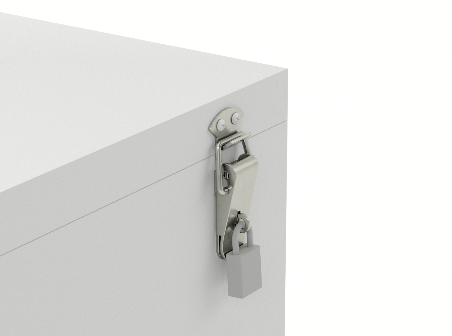 Asma Kilitli Çekme Mandalı, 304 Paslanmaz Çelik, 3-1/8“ Uzunluk x 1-1/4” Genişlik