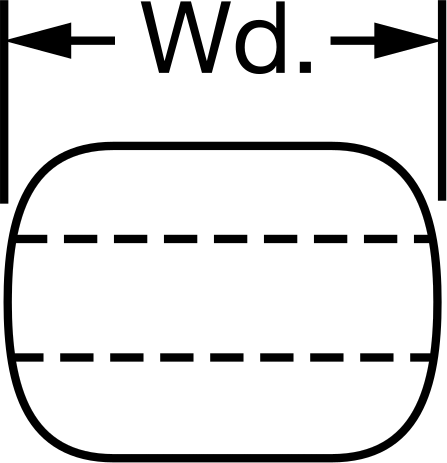Pulley, for 3" Wide Flat Belt, 3.5" OD, for 3/4" Shaft Diameter