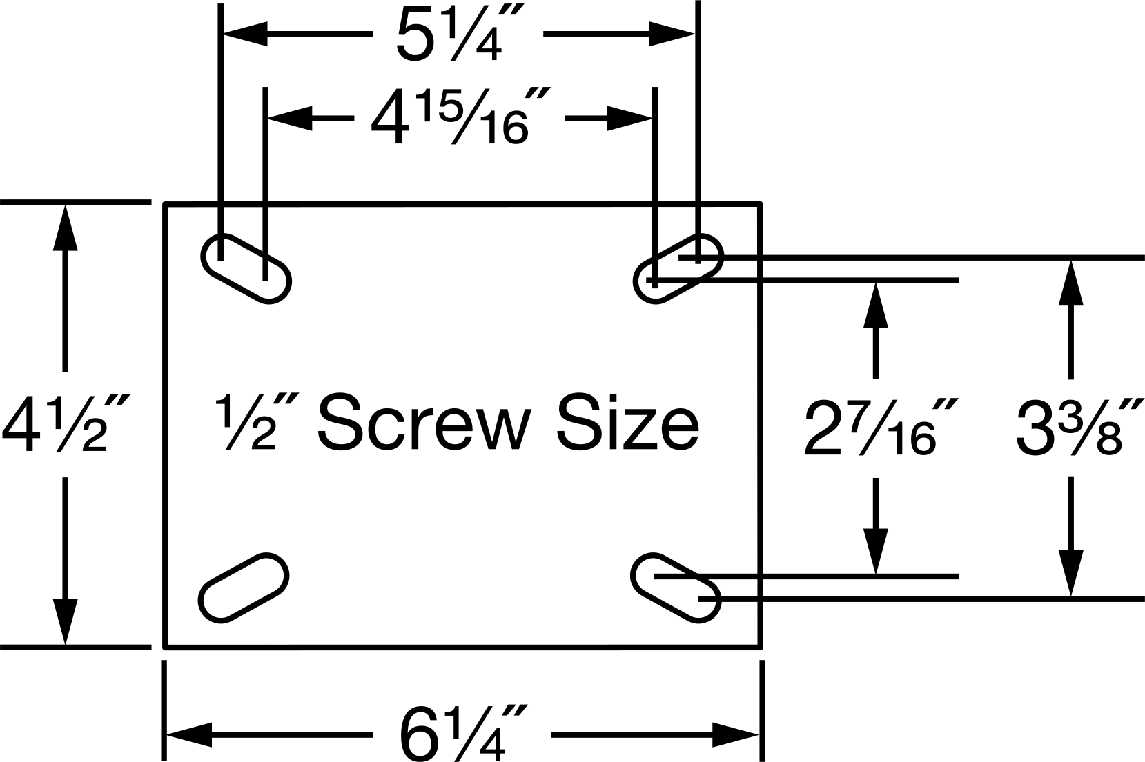 6-1/4“ x 4-1/2” Plakalı Yastıklı Yük Tekerleği, 4 inç Çapında 80A Kauçuk Tekerlekli ve Damgalı Çerçeveli Döner Tekerlek