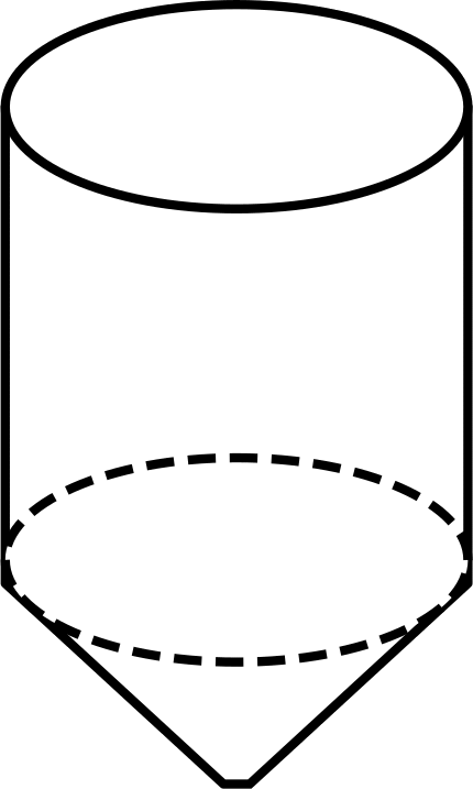 Round Well with V-Bottom