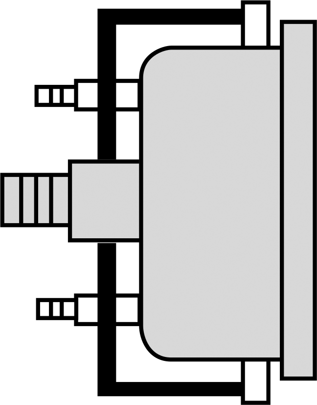 Center Back Connection (Panel Mount)