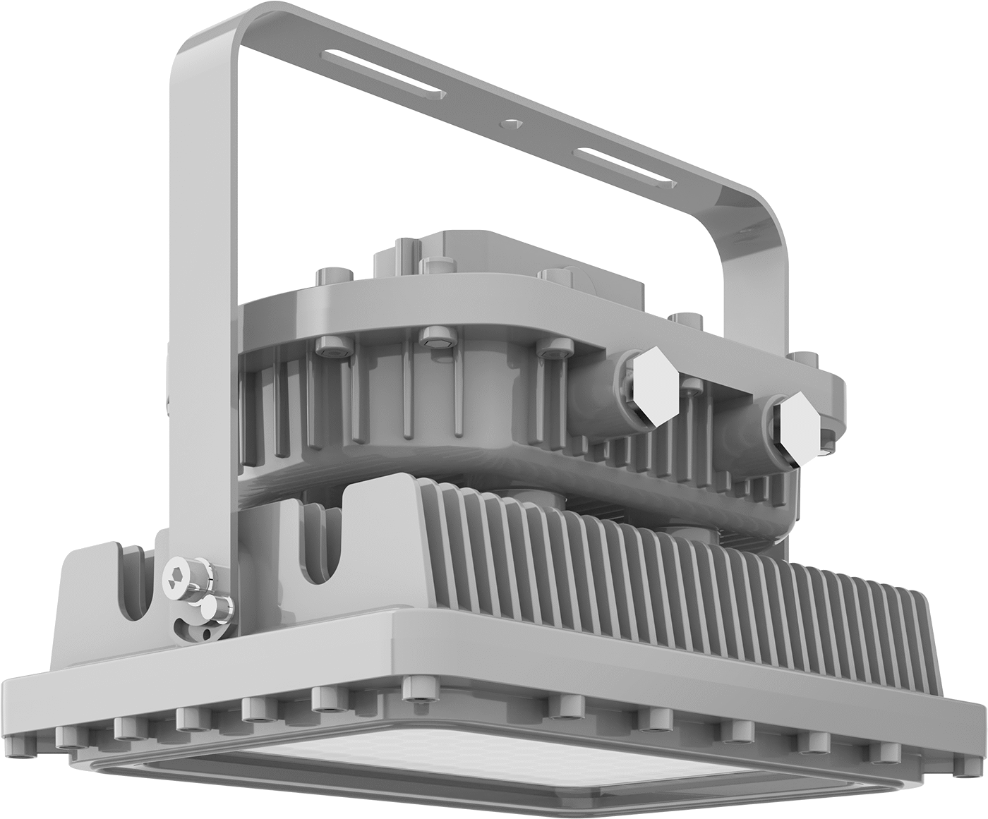 Patlamaya Dayanıklı Lineer Bay Işığı, 11-5/8“ Uzunluk x 11-5/8” Toplam Genişlik, 8400 Lumens