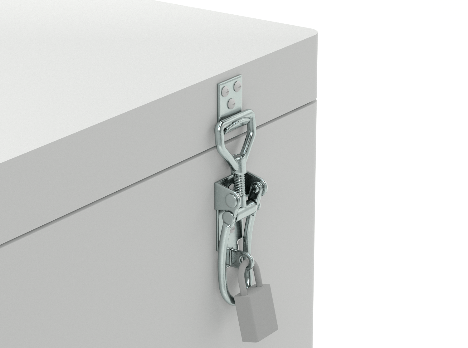 Ayarlanabilir Tutamaklı Çekme Mandalı, Galvanizli Çelik, 6-7/8“ Uzunluk x 1-13/16” Genişlik