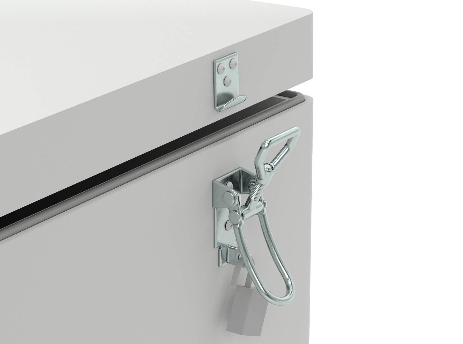 Ayarlanabilir Tutamaklı Çekme Mandalı, Galvanizli Çelik, 6-7/8“ Uzunluk x 1-13/16” Genişlik