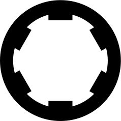 6-Flute Spline