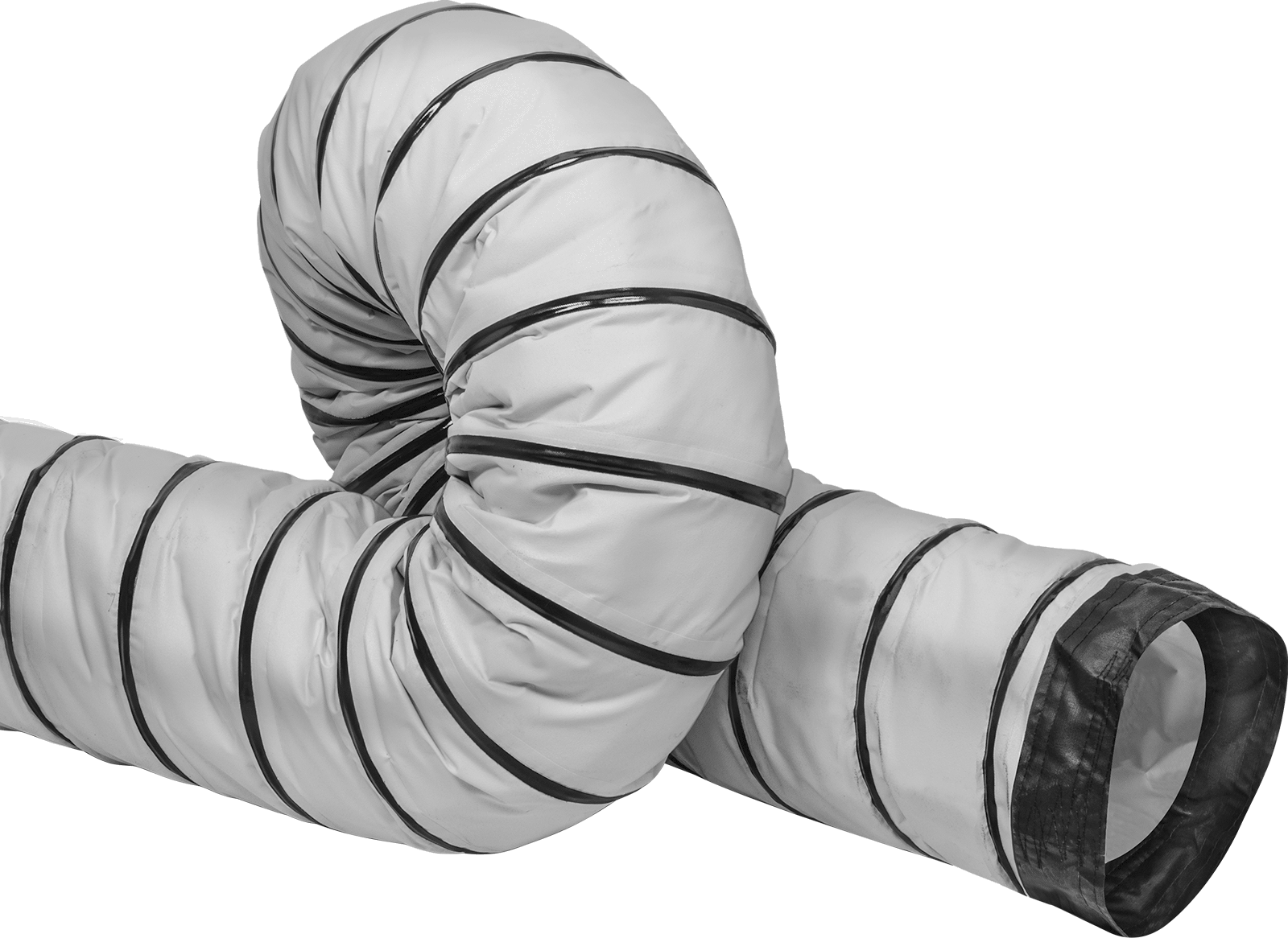 Yalıtımlı Blo-N-Vent Kanal Hortumu, Hava için Aşınma Şeridi ile, 16" ID, 17-1/2" OD
