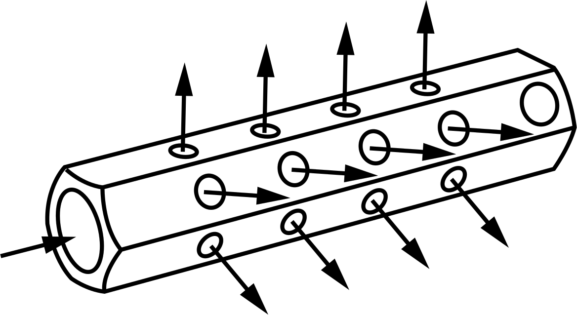 Mini Altıgen Manifold, 1/8 NPT X10-32 UN/UNF (SAE)