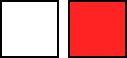 White and Red Bulb Colors