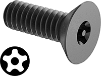 Kurcalamaya Dayanıklı Torx Plus Çelik Düz Başlı Vidalar